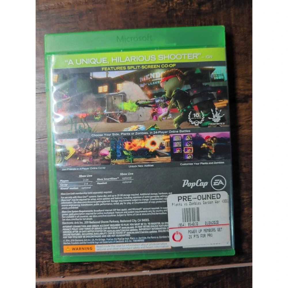 Plants vs Zombies Garden Warfare Xbox One – CIB Tested Very Good – B2G1 Free
